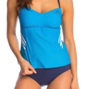 NWT Adidas bandeaukini swim top size 12